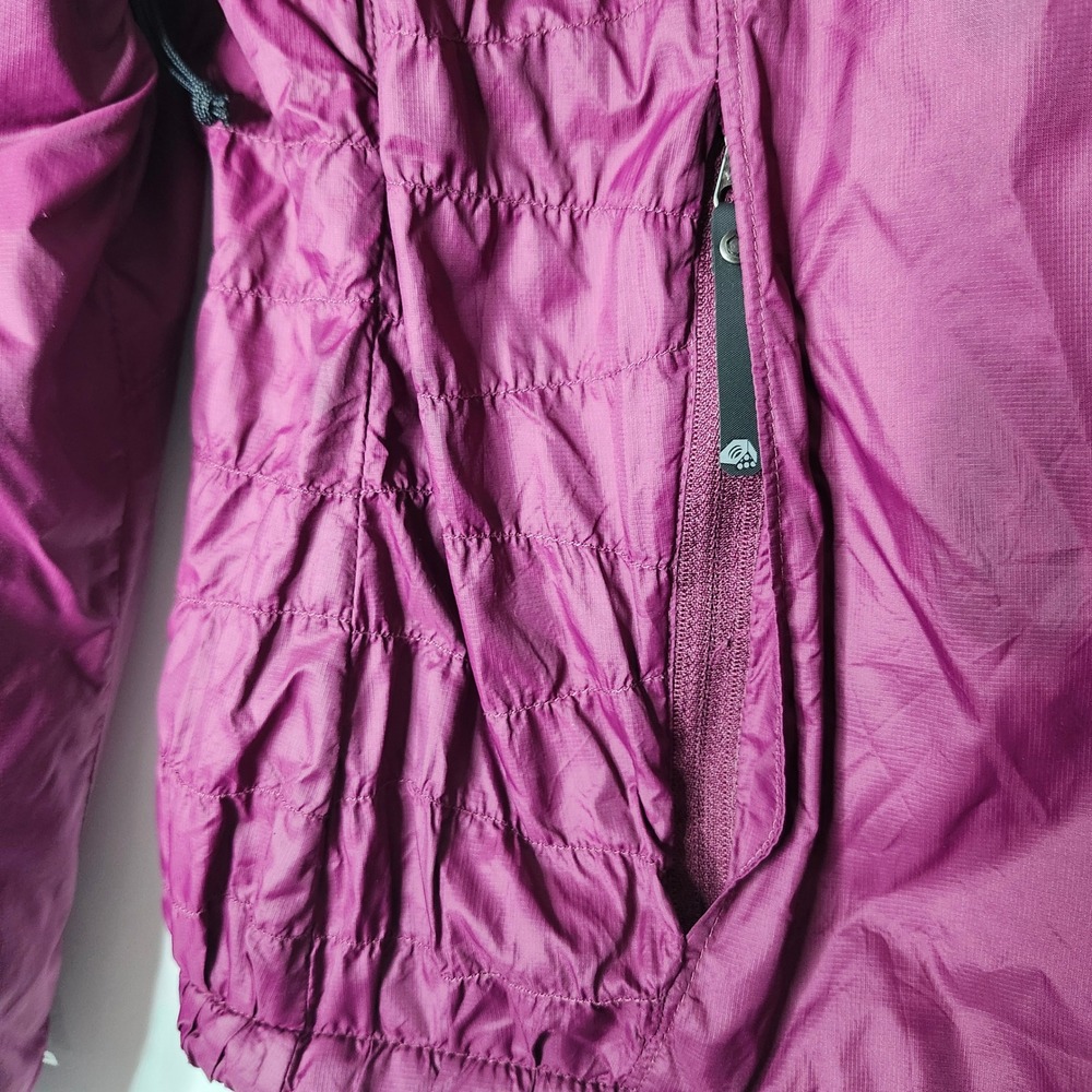 Mountain Hardwear Womens Full Zip Fleece Lined Jacket Berry Purple - Picture 3 of 16